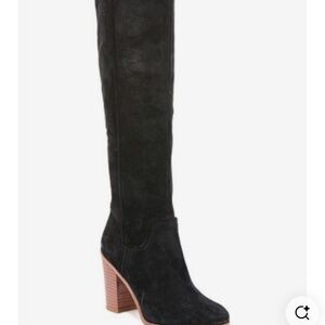 Franco Sarto Faye Women's Black Knee-High Boots